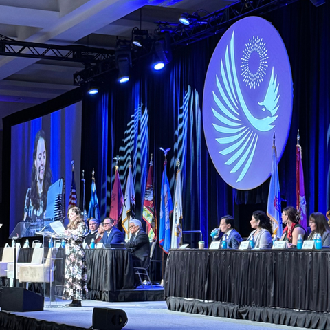 Photo of the stage at NCAI