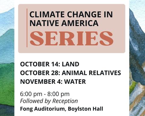 Flier depicting the date, time, and location of the event. 